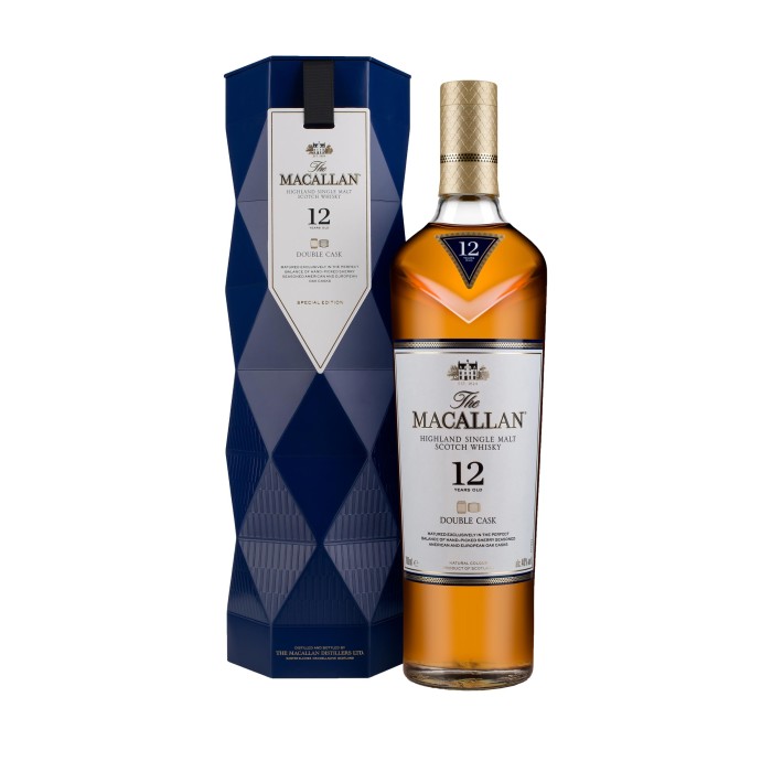 Macallan 12 Year Old Double Cask with limited edition Gift Box