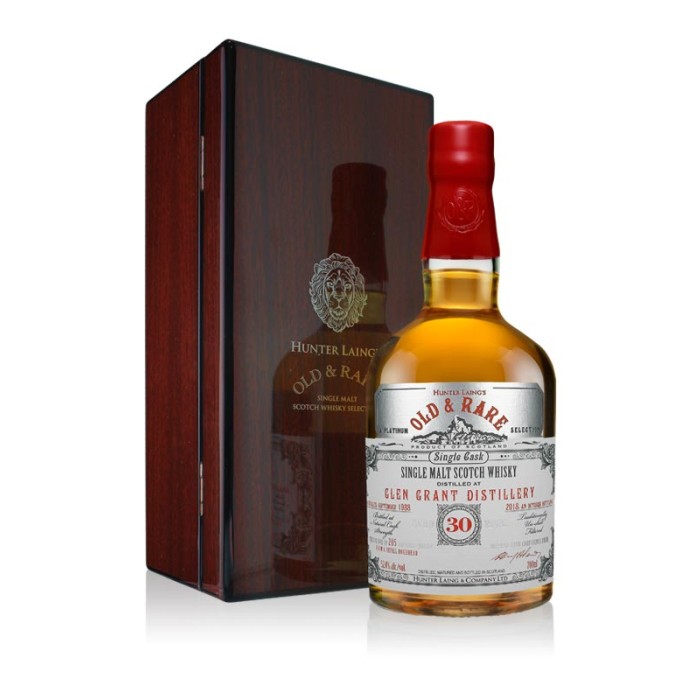 Glen Grant 30 Year Old Platinum Old & Rare with case